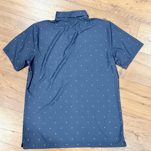 G/Fore G4 Golf Shirt Polo Stars Blue Polyester Spandex Mens XXL 2XL Performance - Picture 3 of 4